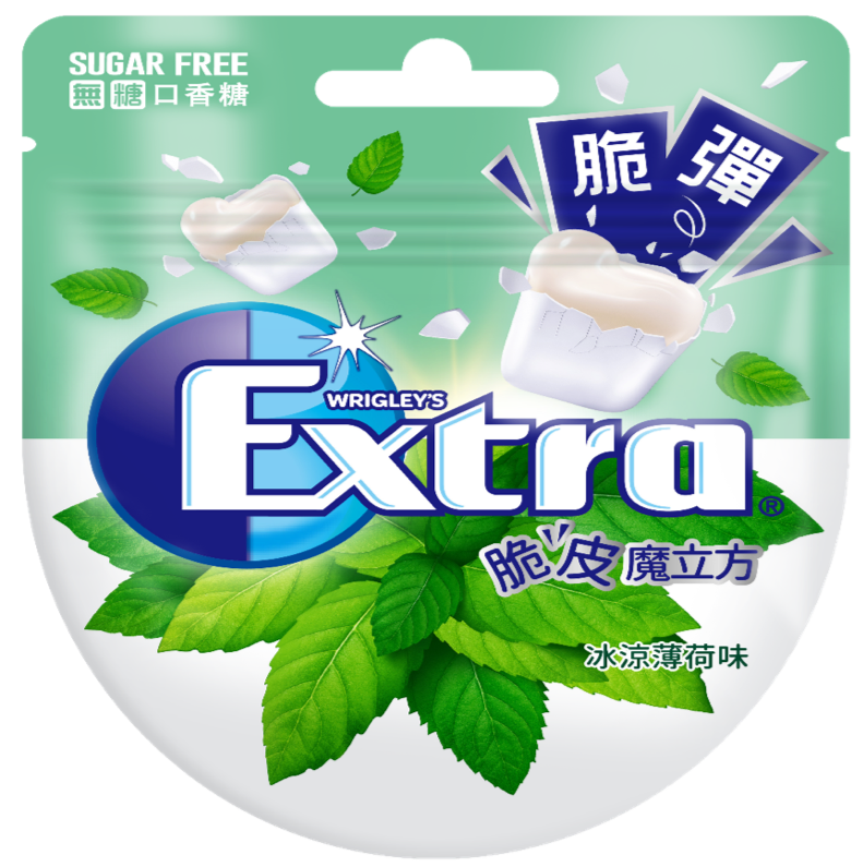 Extra 脆皮魔力方-薄荷口味 28.6g 10包/盒
